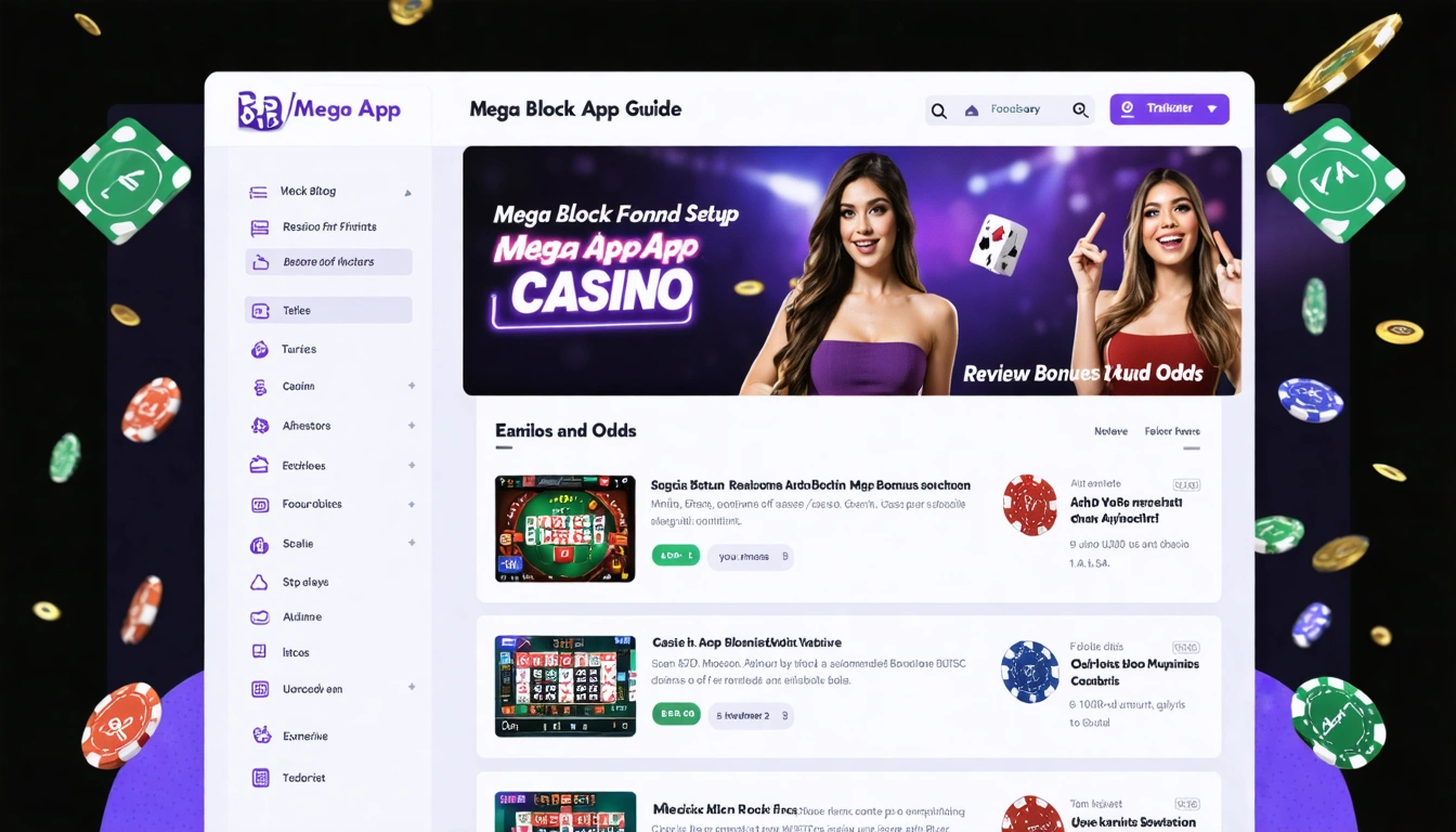 Mega Block App Guide Features and Setup Mega Block App Casino Review Bonuses and Odds